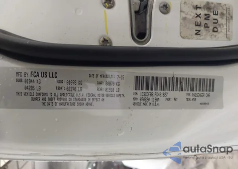 2015 Dodge Dart Sxt z USA, uszkodzony, nr VIN 1C3CDFBB1FD431827